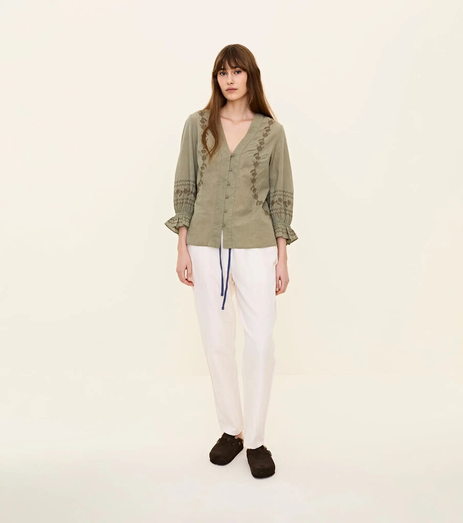 blusa de jardín