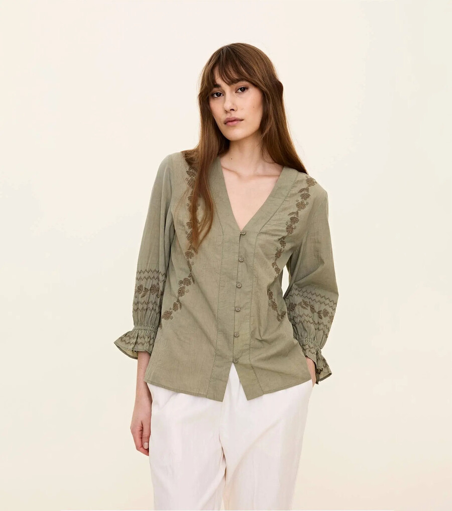 blusa de jardín