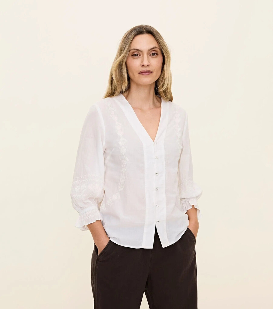 blusa de jardín